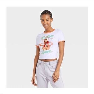Britney Spears 90s Y2K ringer Baby Tee 3x